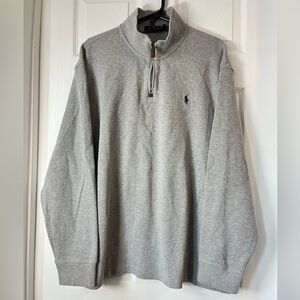 Polo Ralph Lauren gray Quarter-Zip Pullover Sweater Sweatshirt size XXL